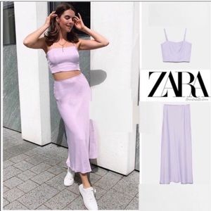 Zara lavender skirt set
